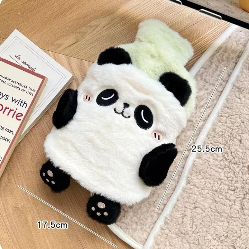 Kawaii Insulation Hot Water Bottle Plush Rubber Hand and Foot Belly Warmer Explosion-Proof Hot Water Bag for Women Period Cute